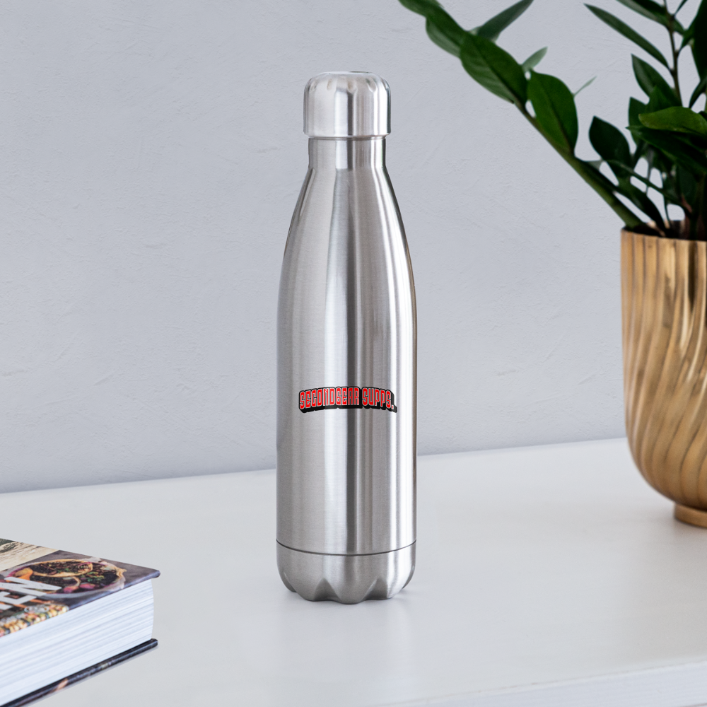 University Collection Stainless Steel Water Bottle - silver