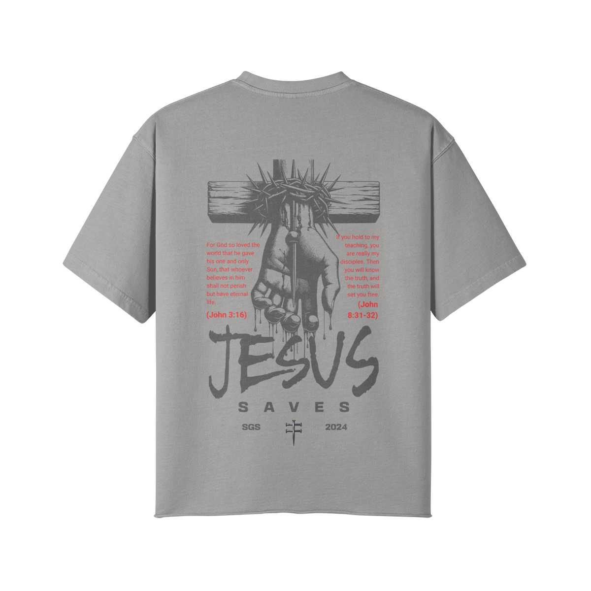 Jesus Saves Oversized T-Shirt