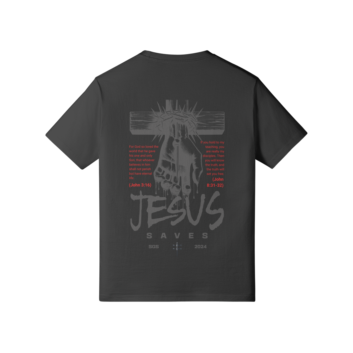 Jesus Saves Fitted T-Shirt